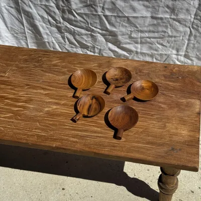 Bowls - Teak mini bowl, plate, presentation platter L12 D9 - OFFICE OBJETS