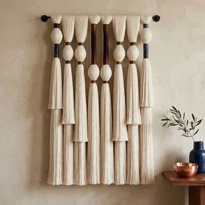 Other wall decoration - Architectural Tassels: Handmade Modern Macrame Wall Decor - SARMAL DESIGN