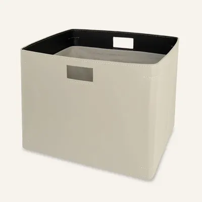 Laundry baskets - Laundry basket leather with handles NOEGI - LIMAC DESIGN