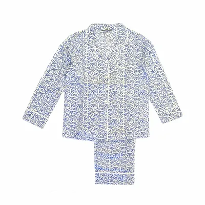 Sleepwear - Cotton Pyjamas - Blue Bud - LIME TREE DESIGN