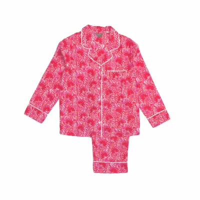 Sleepwear - Cotton Pyjamas - Jaipur Magenta - LIME TREE DESIGN