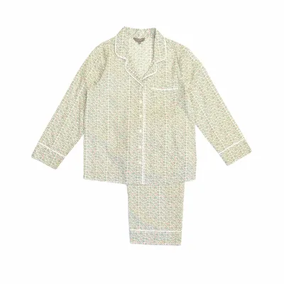Sleepwear - Cotton Pyjamas - Berry Green and Pink - LIME TREE DESIGN