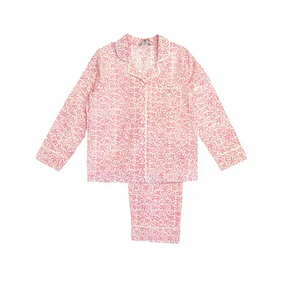 Sleepwear - Cotton Pyjamas - Pink Bud - LIME TREE DESIGN