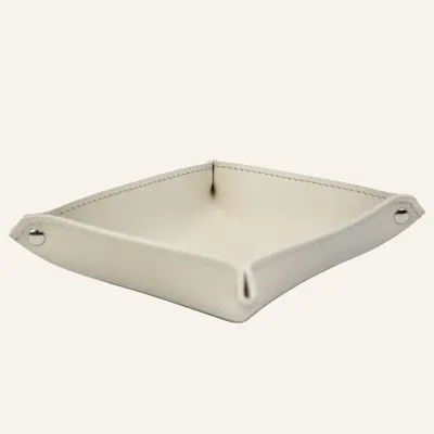 Other office supplies - Square Leather Valet Tray - LIMAC DESIGN