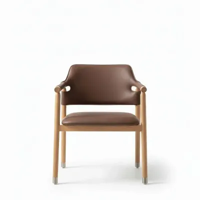 Chaises - Chaise Aarhus Marron Chocolat - EMPREINTE DU TEMPS
