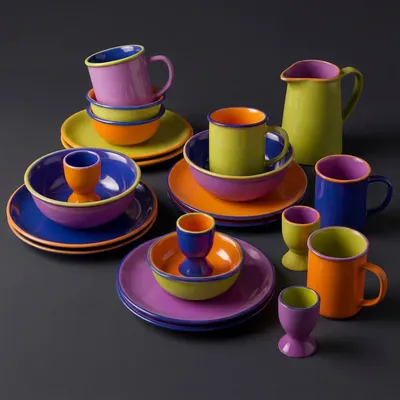 Assiettes au quotidien - Collection de vaisselle colorée COLOURI - TRANQUILLO