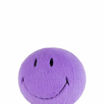 Soft toy - SMILEY Plush – 13cm Fuzzy - Purple - STEMPELS ET CO