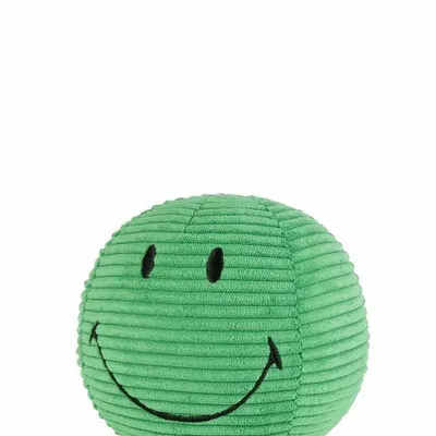 Soft toy - SMILEY Plush Toy – 13cm Corduroy - Green - STEMPELS ET CO