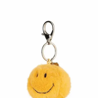 Soft toy - SMILEY Keychain – 5.5 cm of soft happiness - Yellow - STEMPELS ET CO