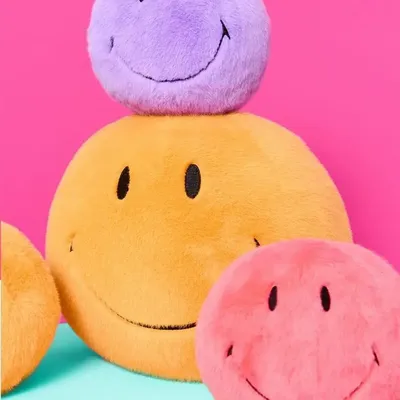 Soft toy - SMILEY soft toy – 23 cm Fuzzy - STEMPELS ET CO