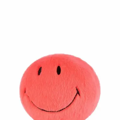 Soft toy - SMILEY Plush – 13cm Fuzzy - Coral - STEMPELS ET CO