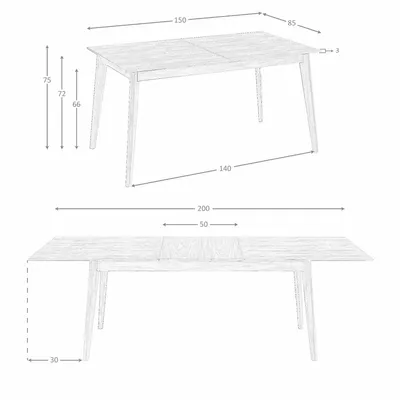 Tables Salle à Manger - Table à manger extensible en noyer - ANGEL CERDÁ