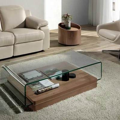 Tables basses - Table basse en verre bombé - ANGEL CERDÁ