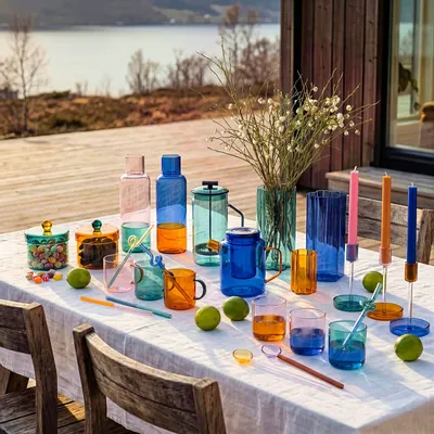 Glass - Borosilicate glass series RAIINBOW - TRANQUILLO