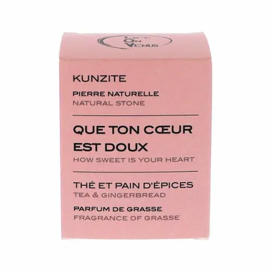 Scent diffusers - HOW SWEET YOUR HEART is Stones of Life scented candle – Kunzite - LIFE ON VENUS
