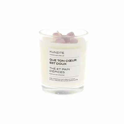 Scent diffusers - HOW SWEET YOUR HEART is Stones of Life scented candle – Kunzite - LIFE ON VENUS