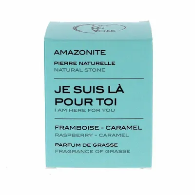 Scent diffusers - I AM HERE FOR YOU scented candle Stones of Life – Amazonite - LIFE ON VENUS