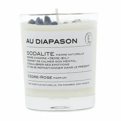 Scent diffusers - AU DIAPASON Scented Stone of Life Candle 130g – Sodalite - LIFE ON VENUS