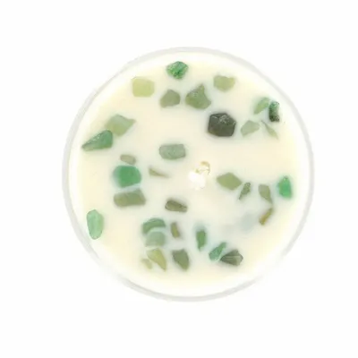 Diffuseurs de parfums - SOURIRE AU COEUR bougie parfumée Pierres de vie 130g – Aventurine Verte - LIFE ON VENUS