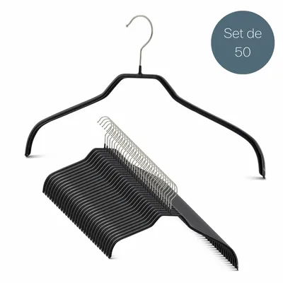 Mobilier et rangements pour bureau - MAWA cintre supérieur métal pour chemises noir 41cm par 50 - MAWA