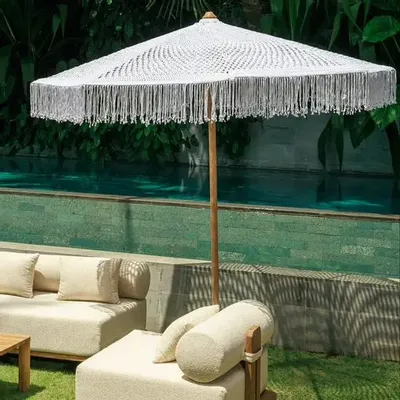 Parasols - Parasol Macra Blanc - DESIGN TRIP
