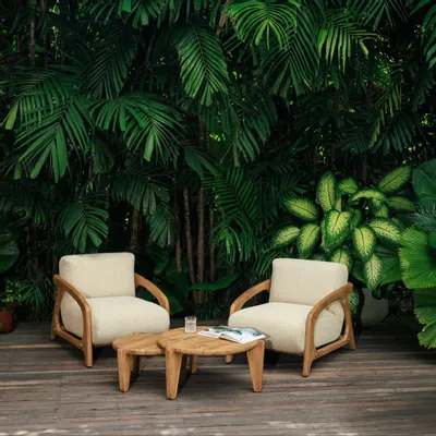 Tables de jardin - Coffee Set - lot de deux tables basses - DESIGN TRIP