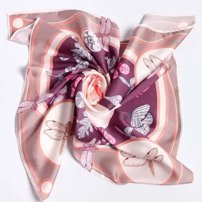 Foulards et écharpes - foulard en satin , Création et impression françaises - KOUNTHEA RETH