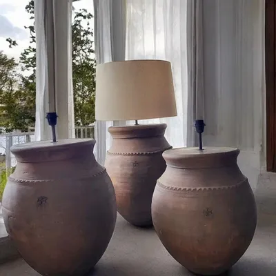 Floor lamps - Terracotta Rustic Floor Lamp N°54 - ARTISAN BY MF