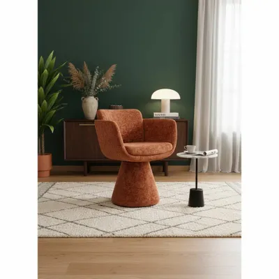 Fauteuils - Fauteuil Pivotant Lexi Terre Cuite - EMPREINTE DU TEMPS