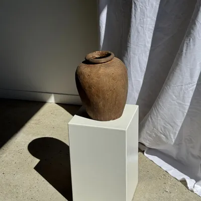 Vases - Vase de Borneo en terre cuite brun (2) H35 D23 - OFFICE OBJETS