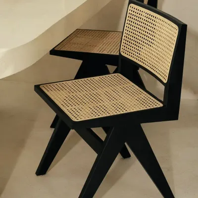 Chaises - Chaise Dwi Tanpa noir - DESIGN TRIP