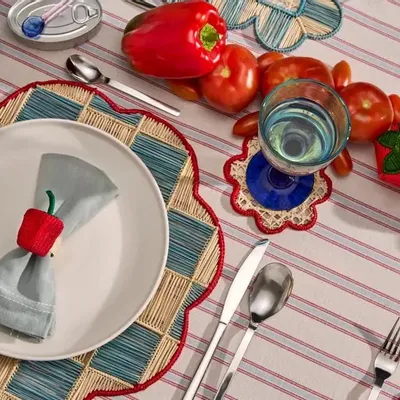 Plats et saladiers - Gingham Cloud Placemat - CORO CORA