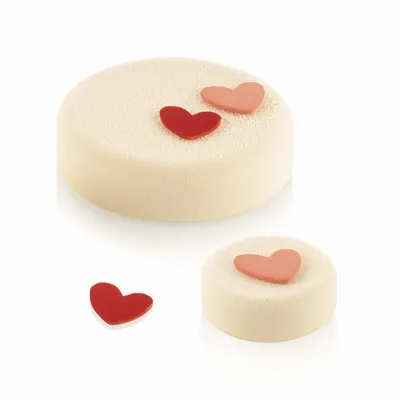 Kitchen utensils - CHABLON HEART - SET 2 SILICONE MOULDS CHABLON HEART 31X31 H 2 MM - SILIKOMART S.R.L.