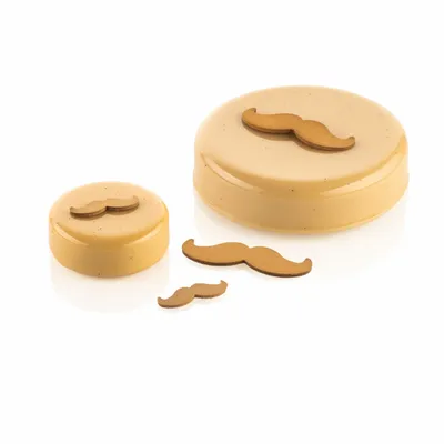 Kitchen utensils - CHABLON MUSTACHE - SET 2 SILICONE MOULDS CHABLON MUSTACHE 39X12 MM - 70X21 MM - SILIKOMART S.R.L.