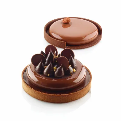 Kitchen utensils - KIT TARTE RING ø150 MM - SET SILICONE MOULD ø122 MM + 2 RINGS - SILIKOMART S.R.L.
