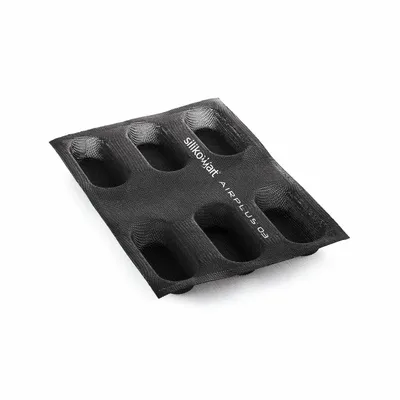 Kitchen utensils - AIR PLUS 03 - SET 2 PCS SILICONE MOULD N.6 MINI PLUM CAKE 40x95 H 25 MM - SILIKOMART S.R.L.