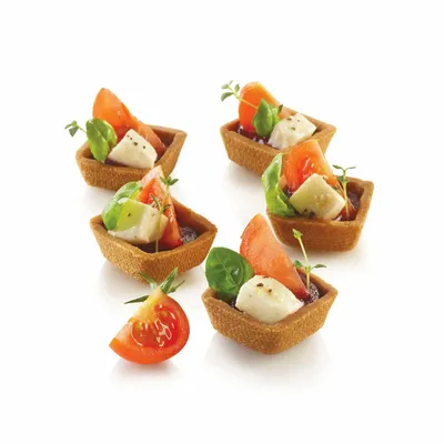 Kitchen utensils - AIR PLUS 20 - SET 2 PZ SILICONE MOULD N.30 SQUARE 35X35 H 16 MM - SILIKOMART S.R.L.