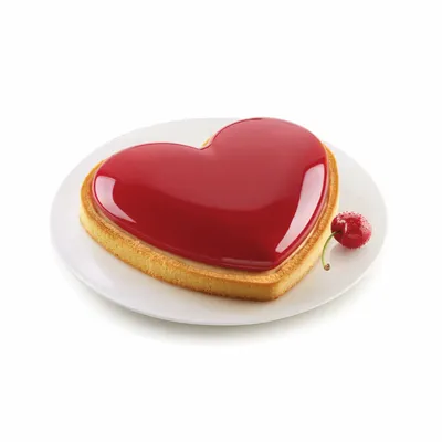 Kitchen utensils - KIT TARTE MON AMOUR - SET HEART RING + SILICONE MOULD - SILIKOMART S.R.L.