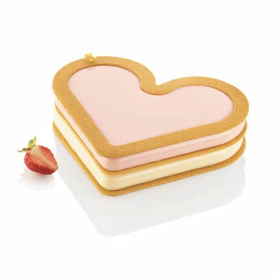 Kitchen utensils - LOVE STORY - 2 SILICONE MOULDS + CUTTER 173X210 H 18 MM - SILIKOMART S.R.L.