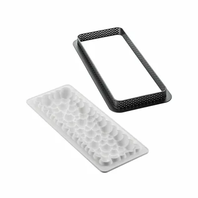 Kitchen utensils - KIT TARTE RING BUBBLE 265X105 MM - SET SILICONE MOULD 250X85 MM+ RING - SILIKOMART S.R.L.