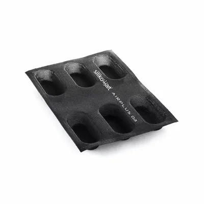 Kitchen utensils - AIR PLUS 03 MINI PLUM CAKE - SET 4 PCS SILICONE MOULDS N.6 40X95 H 25 MM - SILIKOMART S.R.L.