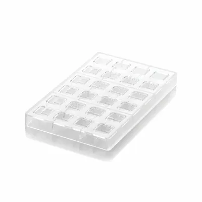 Kitchen utensils - CH015 - QUADRO 01 - P - TRITAN MOULD N.24 25X25 H 15 MM - SILIKOMART S.R.L.
