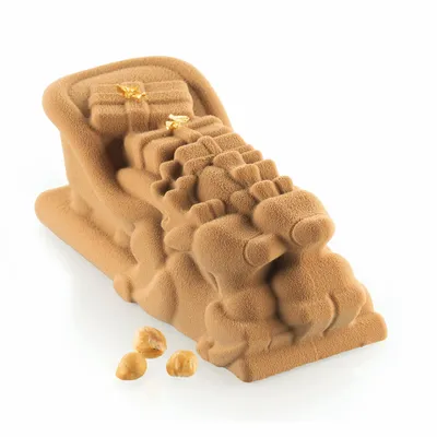 Kitchen utensils - KIT NORTH POLE 940 - SET 2 SILICONE MOULDS 210X87 H 80 MM + PLASTIC SUPPORT - SILIKOMART S.R.L.