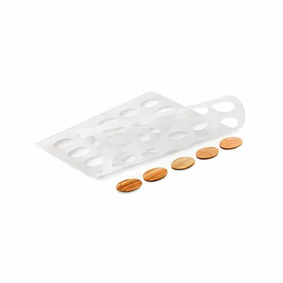 Kitchen utensils - OVAL CHABLON - SET 2 SILICONE MOULD OVAL CHABLON 297X210 24X34 MM - SILIKOMART S.R.L.
