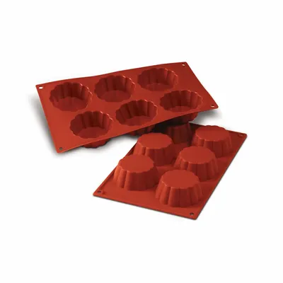 Kitchen utensils - SF 034 BRIOCHETTE CANNELLATA - SILICONE MOULD ø79 H 37 MM - SILIKOMART S.R.L.