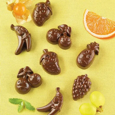 Ustensiles de cuisine - SCG32 CHOCO FRUITS - MOULE EN SILICONE N.15 CHOCO FRUITS - SILIKOMART S.R.L.