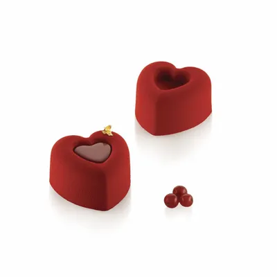 Kitchen utensils - SF124 PASSION - SILICONE MOULD 69,5 X 72 H 39,5 MM - SILIKOMART S.R.L.