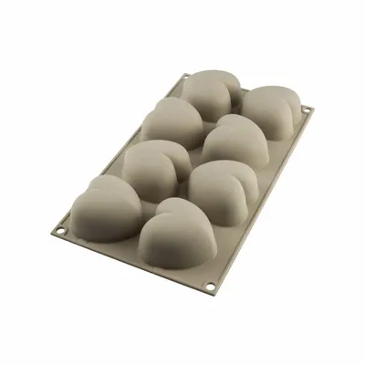 Kitchen utensils - CUORICINO - SILICONE MOULD N.8 CUORICINI 63X65 H 39 - SILIKOMART S.R.L.