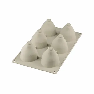 Kitchen utensils - FRAGOLE E PANNA - SILICONE MOULD N. 6 STRAWBERRY 3D ø59 H 61 MM - SILIKOMART S.R.L.