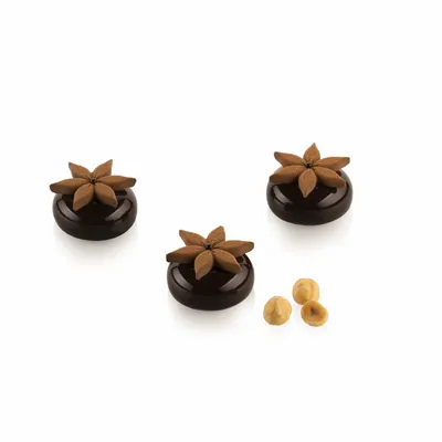 Kitchen utensils - COROLLE 4 - SILICONE MOULD N.15 ø45 H 6 MM - SILIKOMART S.R.L.